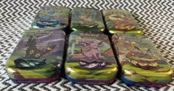 6 Pokemon TCG: Scarlet & Violet Prismatic Evolutions Mini Tins - Factory Sealed - Image 4