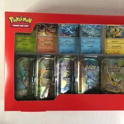 NEW Pokemon TCG Scarlet & Violet Prismatic Evolutions 8 Mini-Tin Bundle Costco - Image 3