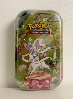 Pokemon TCG Scarlet & Violet Prismatic Evolutions Mini Tin - Sylveon New Sealed - Image 1