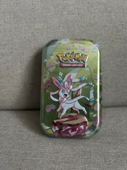 Pokemon TCG Scarlet & Violet Prismatic Evolutions Mini Tin - Sylveon NEW SEALED - Image 1