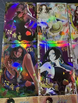 One Piece Set of 9 Collectible Character Anime SSR Cards CCG Boa Hancock K10 - Image 2