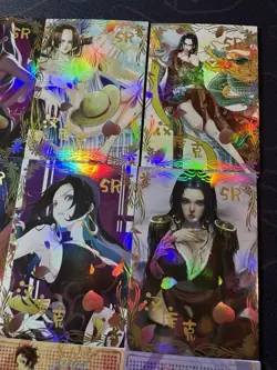 One Piece Set of 9 Collectible Character Anime SSR Cards CCG Boa Hancock K10 - Image 3