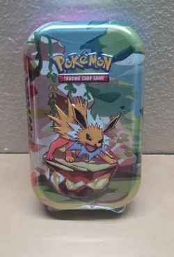 Pokemon TCG - Scarlet & Violet Prismatic Evolutions Mini Tin - Jolteon New 2025 - Image 1