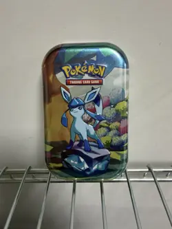 Pokemon TCG Scarlet Violet Prismatic Evolutions Glacion Mini Tin - Image 2