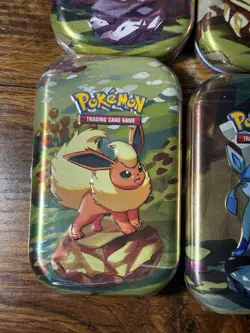 Pokemon Scarlet Violet Prismatic Evolutions Mini Tin LOT Bundle Set 4 New Sealed - Image 3