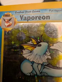 Vaporeon 12/64 1999 Jungle Set Pokemon Card TCG WOTC Vintage Holo Rare - HP - Image 4