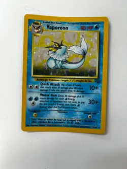 Vaporeon Holo Rare 12/64 Jungle Set Pokemon Card WOTC Unlimited 1999 Wotc - Image 2