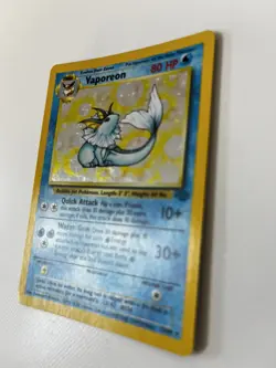 Vaporeon Holo Rare 12/64 Jungle Set Pokemon Card WOTC Unlimited 1999 Wotc - Image 3