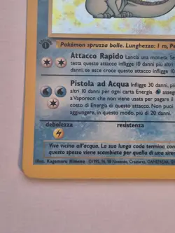 1st Edition Vaporeon 12/64 Holo Rare Jungle Set Pokemon Card 1999 WOTC Italian - Image 4