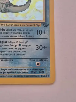 1st Edition Vaporeon 12/64 Holo Rare Jungle Set Pokemon Card 1999 WOTC Italian - Image 5