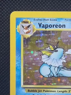 Pokemon Card - Vaporeon 12/64 Holo Rare - Jungle Set WOTC 1999 - Light Play - Image 3