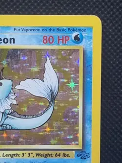 Pokemon Card - Vaporeon 12/64 Holo Rare - Jungle Set WOTC 1999 - Light Play - Image 4