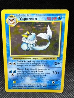 Vaporeon Holo [PL] Rare Jungle Set - 12/64 Pokemon Card [1999] {A} - Image 1