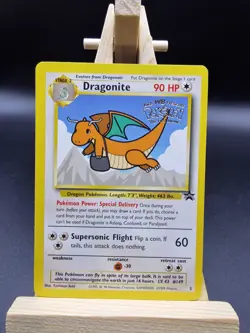 Pokemon the First Movie Dragonite #5 Black Star Promo 1999 LP - Image 1