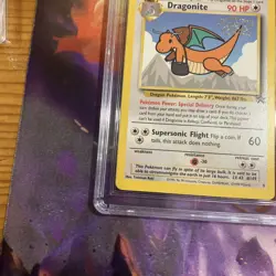 CGC 9 Mint Dragonite Black Star Promo #5 1999 Pokemon Movie Promo WB - Image 2