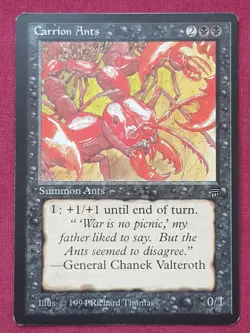 Magic The Gathering LEGENDS CARRION ANTS black card MTG - Image 1