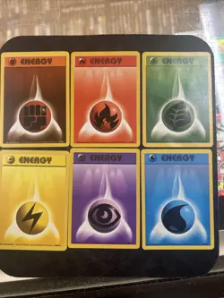 6 Basic Energy - 1999 English Base Set Unlimited WOTC Pokemon Cards - Image 1