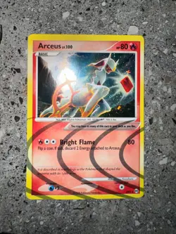 Pokemon TCG Cards Arceus AR3 Platinum Arceus Secret Rare Holo - Image 3