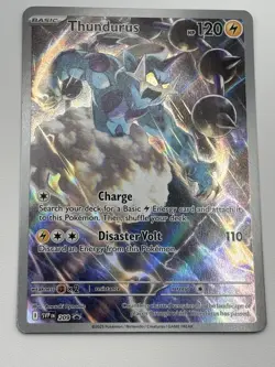 Thundurus 209 Black Star Promo Holo SV: Scarlet & Violet Promo Cards NM - Image 3