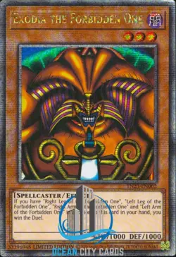Yugioh Exodia Complete Set 5 Pieces TN23/MP24 Quarter Century Rare QCR - Image 1
