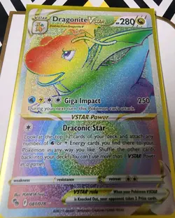 Pokemon GO TCG - Dragonite VSTAR 081/078 Holo Secret Rare - - Image 1