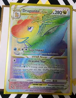 Pokemon GO TCG - Dragonite VSTAR 081/078 Holo Secret Rare - - Image 2