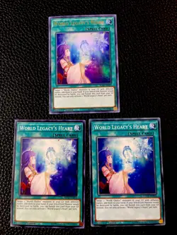 World Legacy’s Heart (X3) Mixed Lot Yugioh 1st Edition (New) - Image 1
