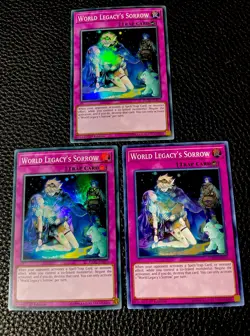 World Legacy’s Sorrow (X3) FLOD-EN073 1st Edition Yugioh (New) Super Rare - Image 1