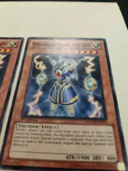 2x Thunder King Rai-Oh RYMP-EN074 1st Edition LP - Image 4