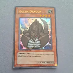 Yu-Gi-Oh Card: Golem Dragon JUMP-EN040 Ultra Rare Limited Edition! NM - Image 1