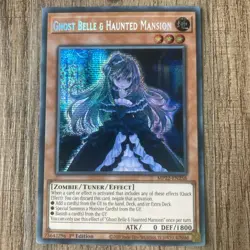 Yu-Gi-Oh! Ghost Belle & Haunted Mansion (MP22-EN258) 1st Ed Prismatic Secret LP - Image 1