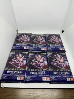 One Piece The Azure Sea's Seven Sealed Booster OP-14 EB04 English - Lot Of 6 - Image 1