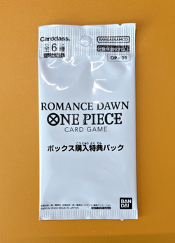 One Piece Romance Dawn 1x Promo Card Sealed Pack OP-01 Japanese Cards Box Topper - Image 1