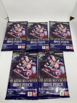One Piece The Azure Sea's Seven Sealed Booster OP-14 EB04 English - Lot Of 5 - Image 1