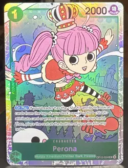 One Piece TCG Perona OP12-034 Legacy of the Master Foil Super Rare Card - Image 1