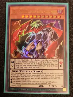 Go - D/D/D Divine Zero King Rage YA07-EN001 Yugioh Ultra Rare Promo - Image 1