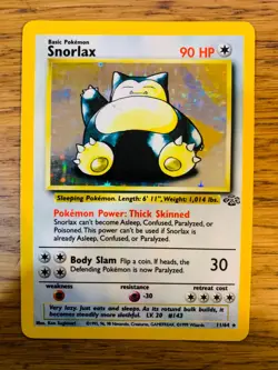 Snorlax (11/64) Holo Jungle Set Pokemon Card! FAST & FREE P&P! - Image 2
