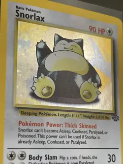 1999 Pokemon TCG Jungle Snorlax Holo #11/64 Rare WOTC NM - Image 5