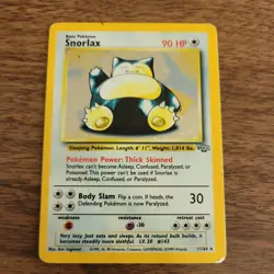 1999 Pokemon Jungle Snorlax 11/64 Holo HP Heavy Play WOTC Vintage - Image 4