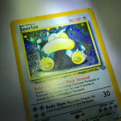 1999 Pokemon Jungle Snorlax 11/64 Holo HP Heavy Play WOTC Vintage - Image 5