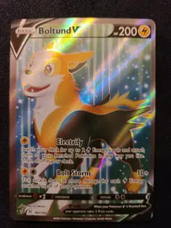 Pokemon Boltund V 181/192 Rebel Clash Full Art Ultra Rare TCG Card Mint/NM - Image 1