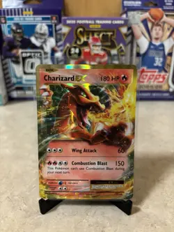 Pokemon Charizard EX 12/108 Evolutions Ultra Rare Holo 180 HP Wing Attack Card - Image 1