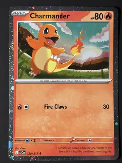 SWIRL 🌀💫 Charmander 020/217 Cosmos Holo Ascended ASC Pokemon Card NM - Image 2