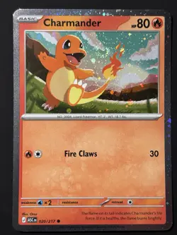 SWIRL 🌀💫 Charmander 020/217 Cosmos Holo Ascended ASC Pokemon Card NM - Image 4
