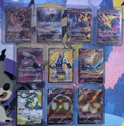 Pokemon TCG 10 Card Lot of Full Arts, Vmax, English Various Sets! - Image 1