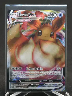 Eevee VMAX SWSH087 - Full Art Promo - Holo Pokemon Card Pack Fresh - Image 1