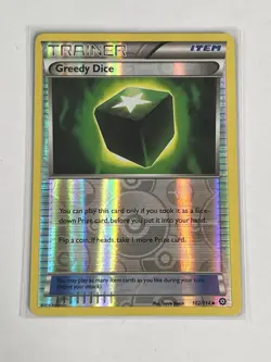 Greedy Dice 102/114 - Steam Siege - Uncommon - Reverse Holo - Pokemon Card - Image 1