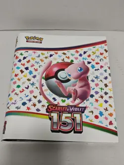 POKEMON Scarlet & Violet 151 Mew Collection Binder With Some Trading Game Cards - Image 1