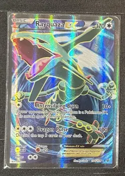 Rayquaza EX (Full Art) 104/108 Roaring Skies XY Holo Pokemon Card TCG - Image 1