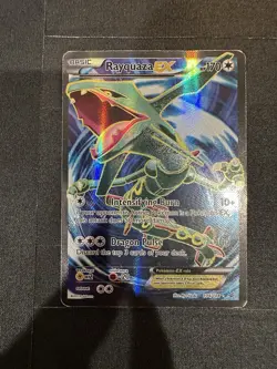 Rayquaza EX (Full Art) 104/108 Roaring Skies XY Holo Pokemon Card TCG - Image 2